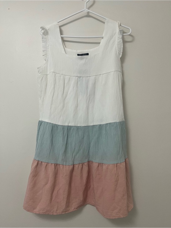 Papillon Blanc Dresses & Skirts - PapillonTextured White Sleeveless Sundress